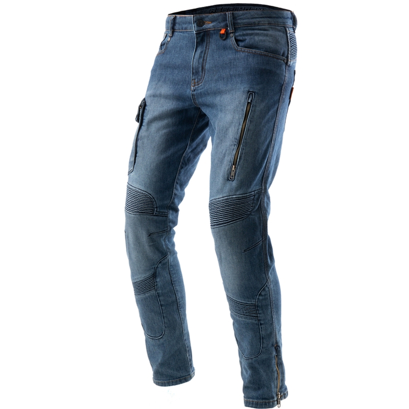 Motorcykeljeans Rebelhorn Vandal Mono vasket blå
