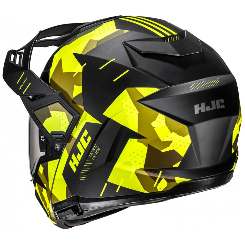 Flip-up motorcykelhjelm HJC i80 Roki MC3HSF fluo gul-sort