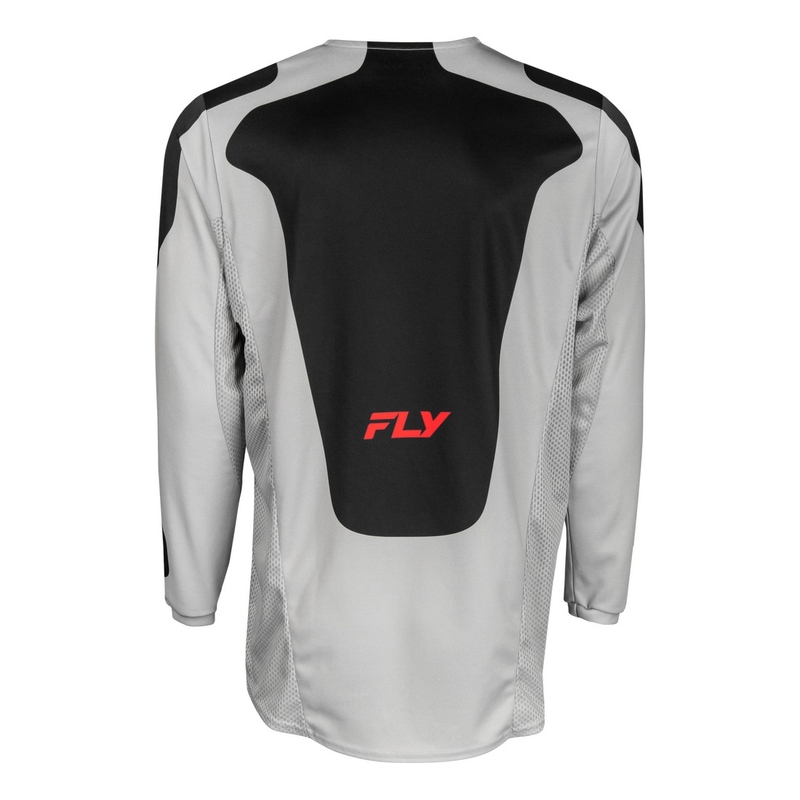 Motocrosstrøje FLY Racing Kinetic Sym grå-rød-sort