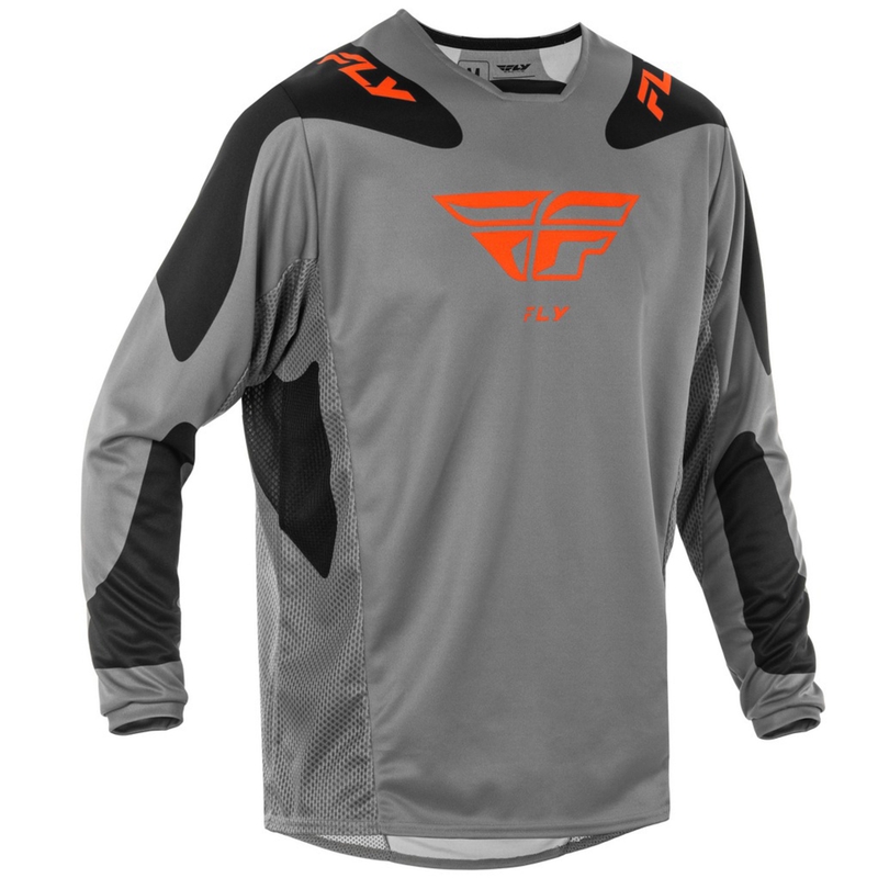 Motocrosstrøje FLY Racing Kinetic Sym grå-orange-sort