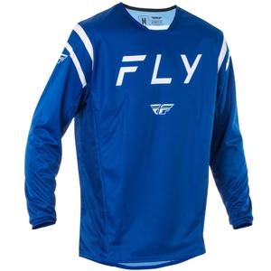 Motocrosstrøje FLY Racing Kinetic Centre blå og hvid