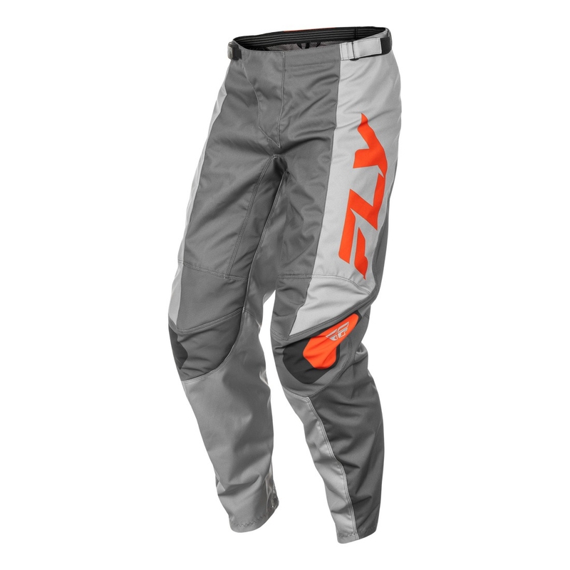 Motocrossbukser FLY Racing F-16 grå-sort-orange