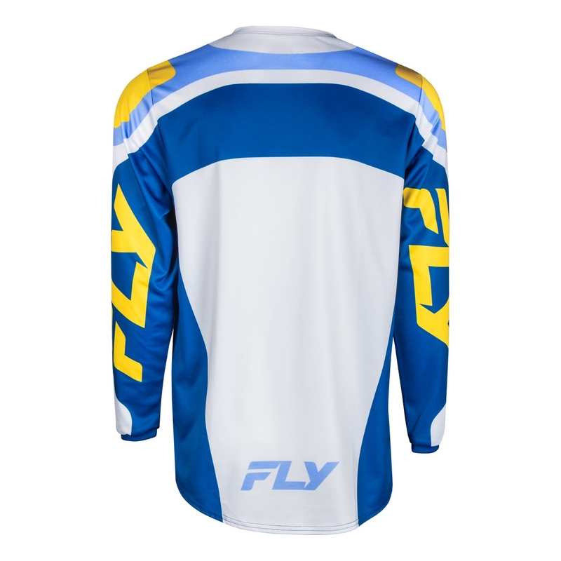 Motocrosstrøje FLY Racing F-16 hvid-blå-gul