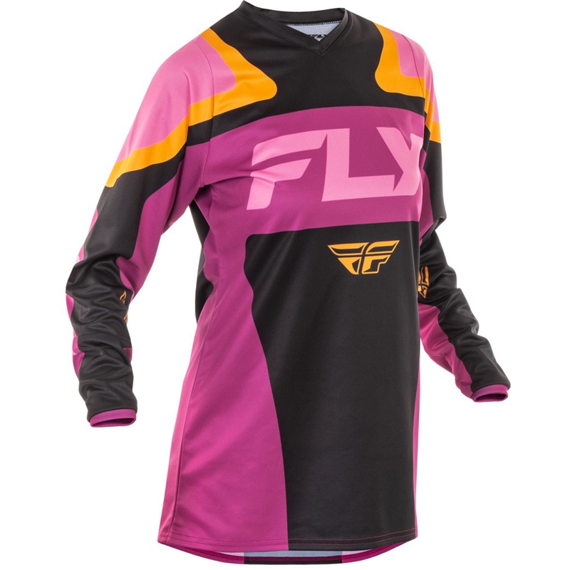 Motocrosstrøje til kvinder FLY Racing F-16 sort og gul
