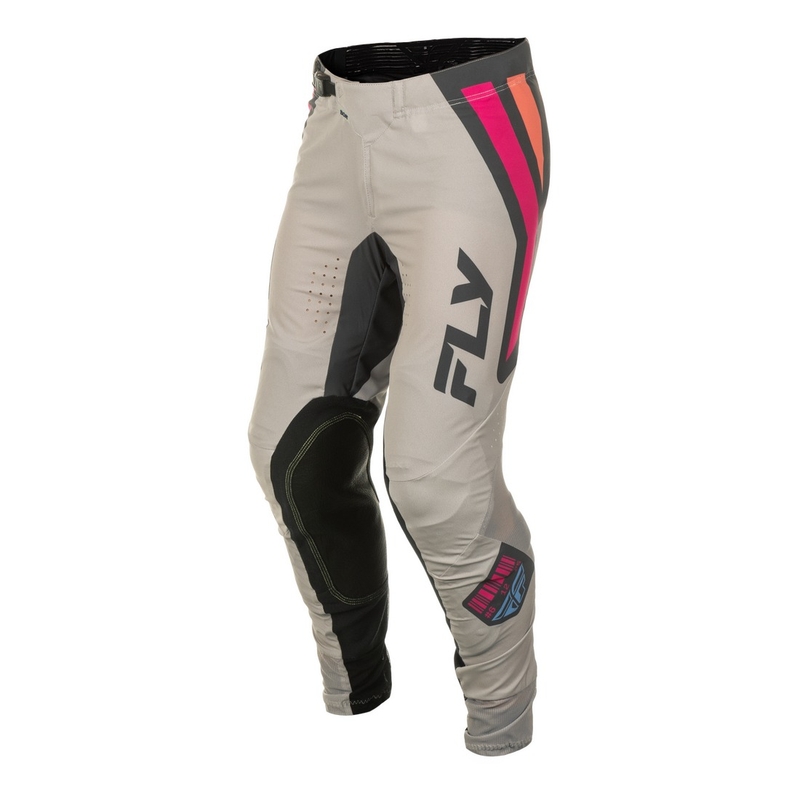 Motocrossbukser FLY Racing Lite Vice grå-pink