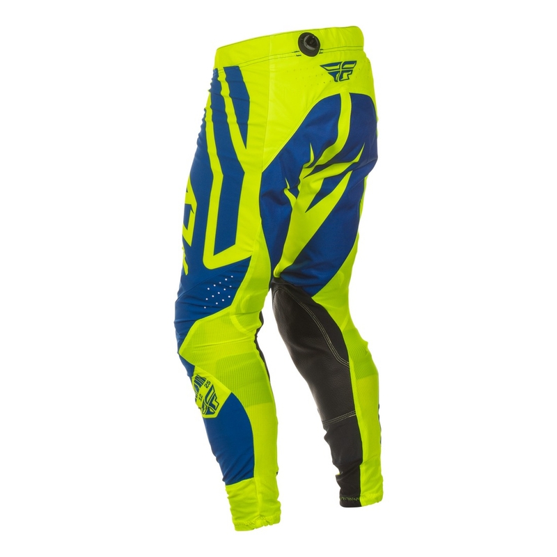 Motocrossbukser FLY Racing Lite Lancer blå-fluogul