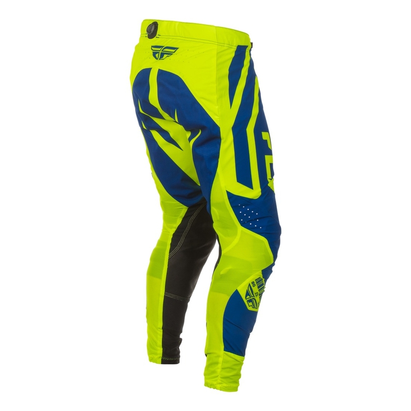 Motocrossbukser FLY Racing Lite Lancer blå-fluogul