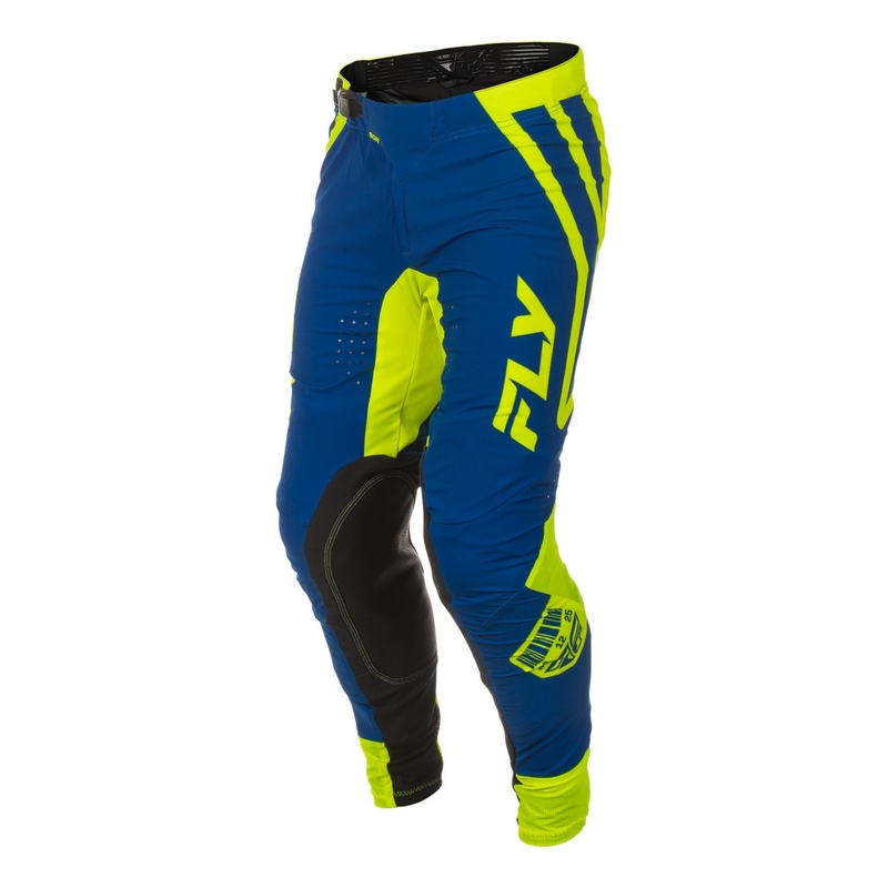 Motocrossbukser FLY Racing Lite Lancer blå-fluogul