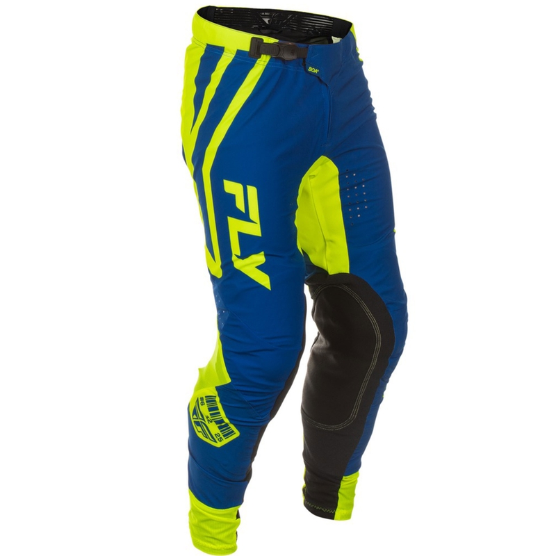 Motocrossbukser FLY Racing Lite Lancer blå-fluogul
