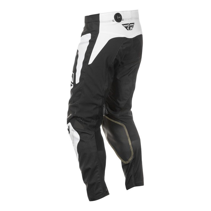 Motocrossbukser FLY Racing Kinetic Sym sort og hvid