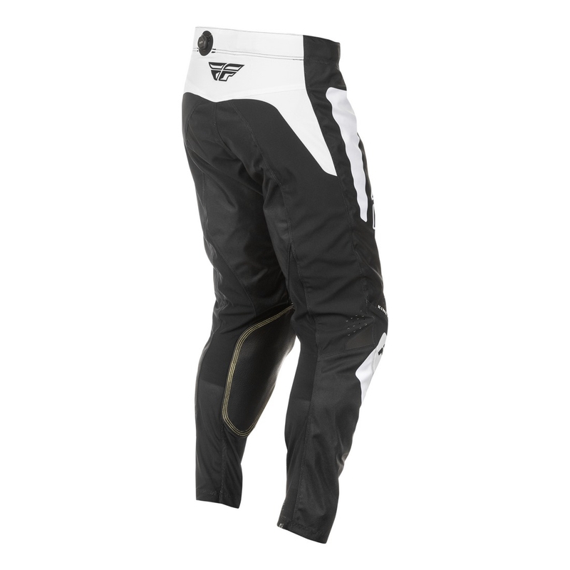 Motocrossbukser FLY Racing Kinetic Sym sort og hvid