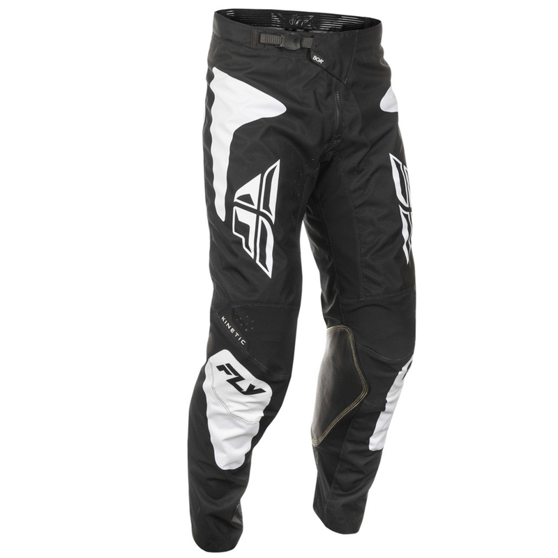 Motocrossbukser FLY Racing Kinetic Sym sort og hvid
