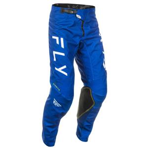 Motocrossbukser FLY Racing Kinetic Centre blå og hvid