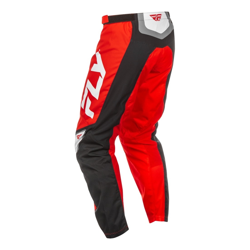 Motocrossbukser FLY Racing F-16 sort-rød-hvid