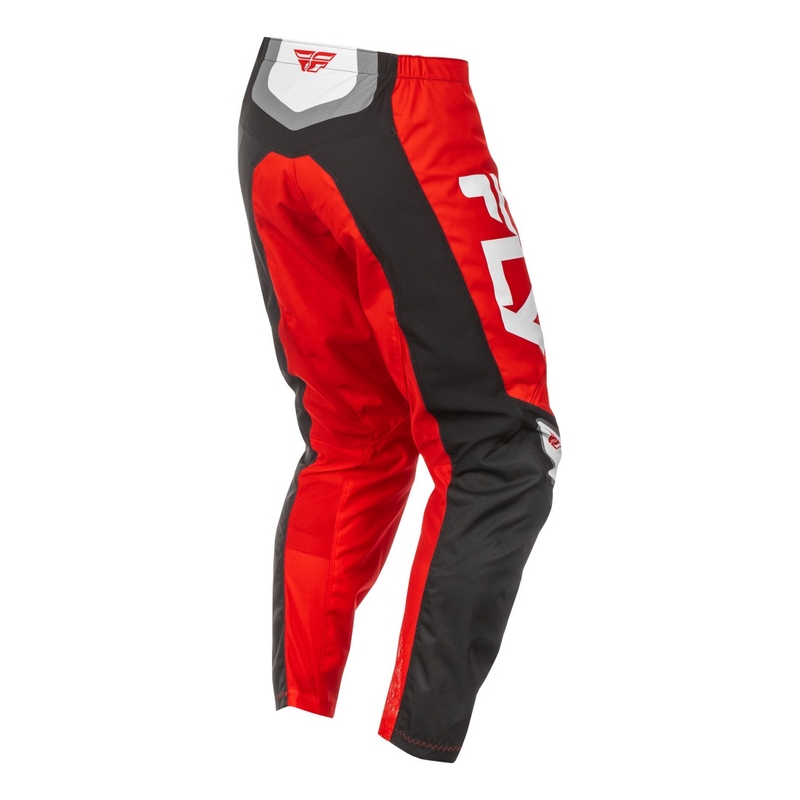 Motocrossbukser FLY Racing F-16 sort-rød-hvid