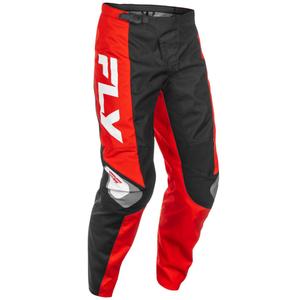 Motocrossbukser FLY Racing F-16 sort-rød-hvid