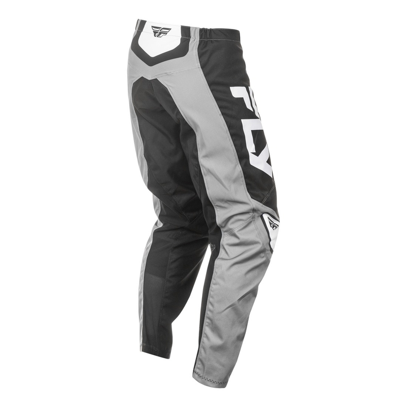 Motocrossbukser FLY Racing F-16 grå-sort-hvid