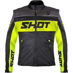Softshell-jakke Shot Softshell Lite sort-fluogul