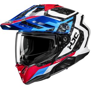 Enduro-motorcykelhjelm HJC RPHA 60 Dakar MC21 blå-sort-hvid