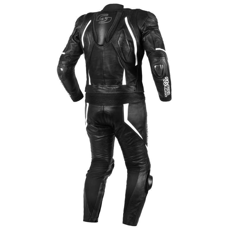 Tschul 535 sort-hvid jumpsuit til mænd udsalg