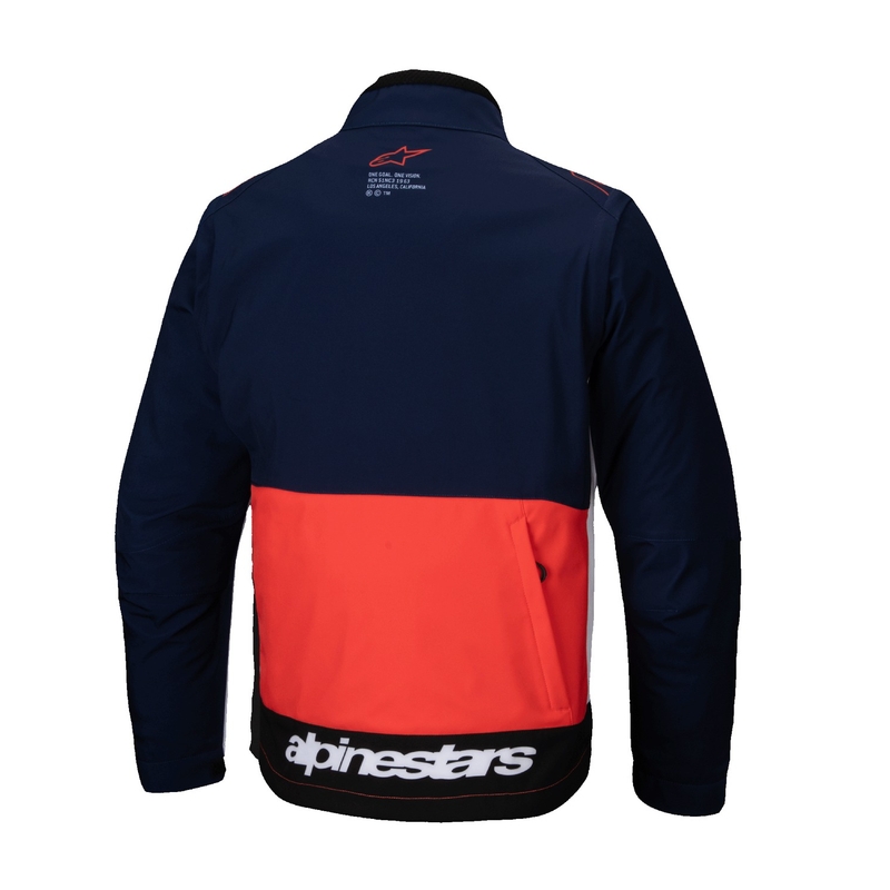 Alpinestars Lite Dura Softshell-jakke blå-orange-hvid