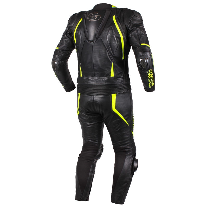 Tschul 535 sort-fluogul jumpsuit til mænd udsalg
