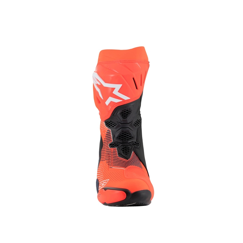 Alpinestars Supertech R Vented limited edition MM93 Marc Marquez fluo red-blue-black motorcykelstøvler