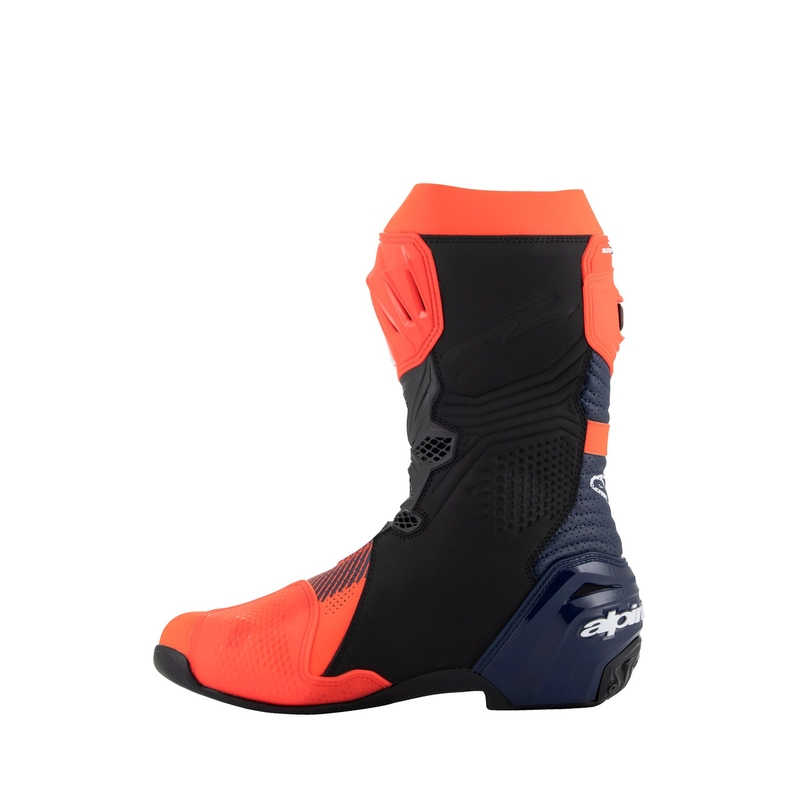 Alpinestars Supertech R Vented limited edition MM93 Marc Marquez fluo red-blue-black motorcykelstøvler