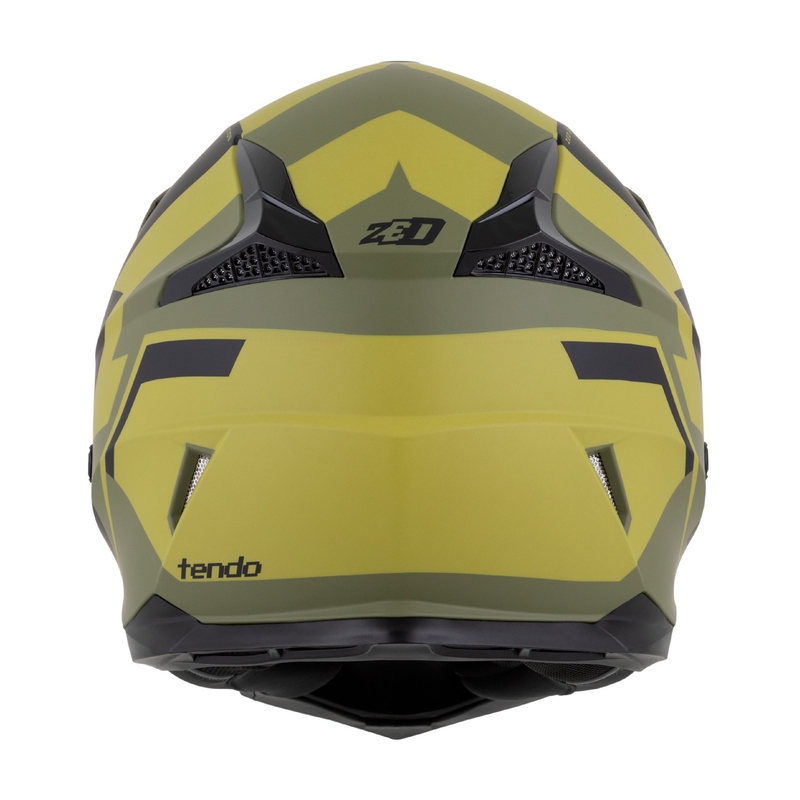 Motocrosshjelm ZED X1.9 Tendo mørkegrøn-lysegrøn