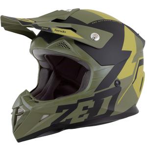 Motocrosshjelm ZED X1.9 Tendo mørkegrøn-lysegrøn