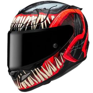 Integreret motorcykelhjelm HJC RPHA 12 Venom 3 Marvel sort-rød