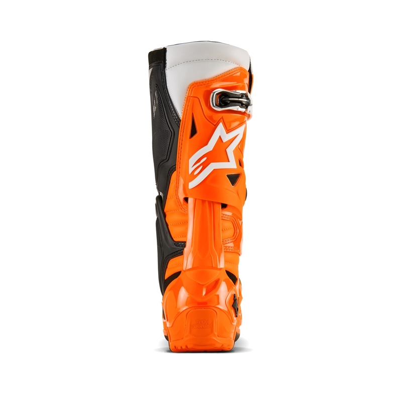 Alpinestars Tech 10 Enduro fluo orange-sort-hvide motorcykelstøvler