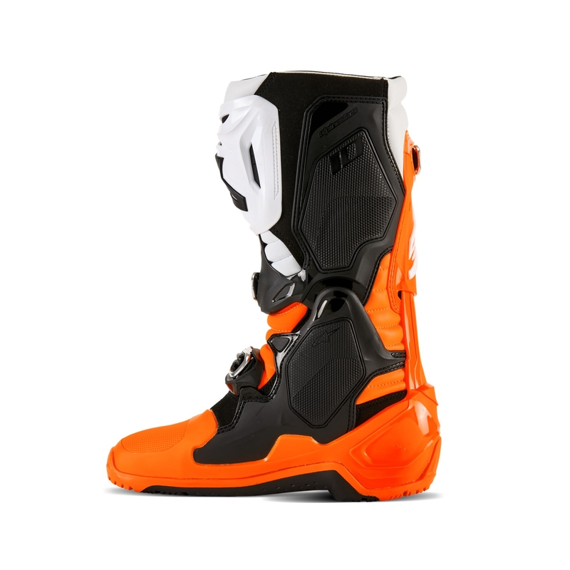 Alpinestars Tech 10 Enduro fluo orange-sort-hvide motorcykelstøvler