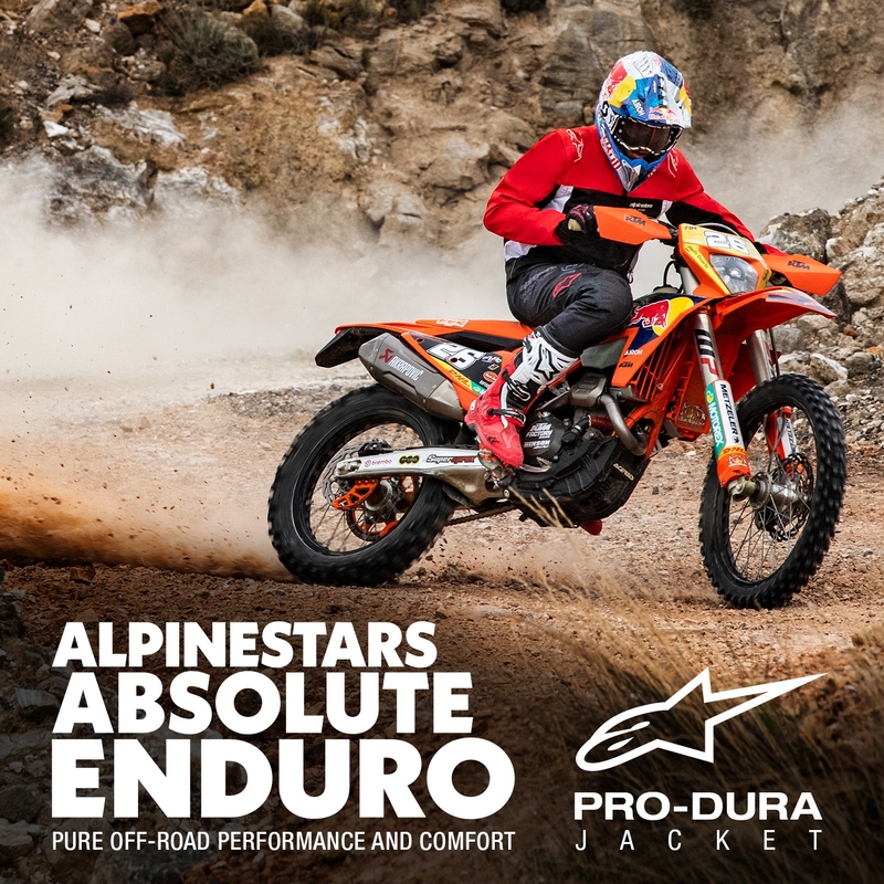 Alpinestars PRO-Dura sort-rød-hvid jakke