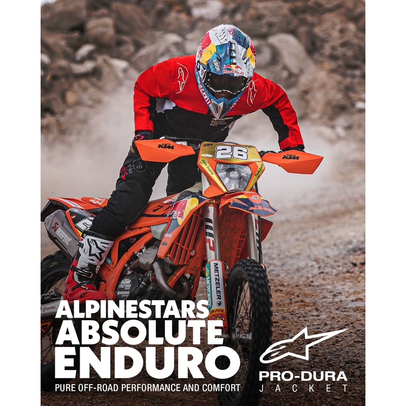 Alpinestars PRO-Dura sort-rød-hvid jakke
