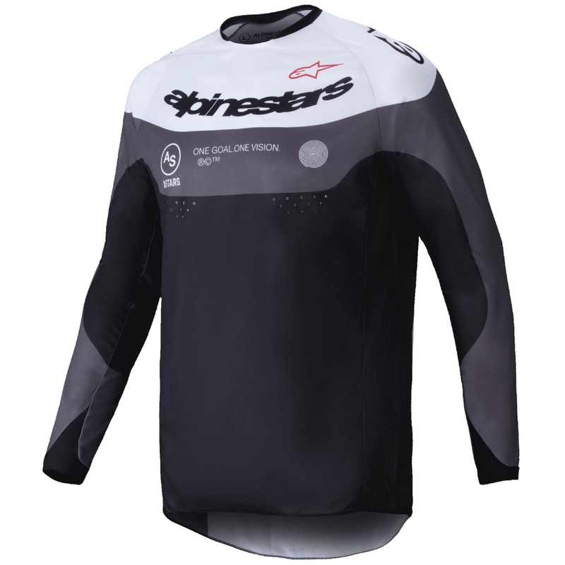 Alpinestars PRO-Dura motocrosstrøje sort og hvid