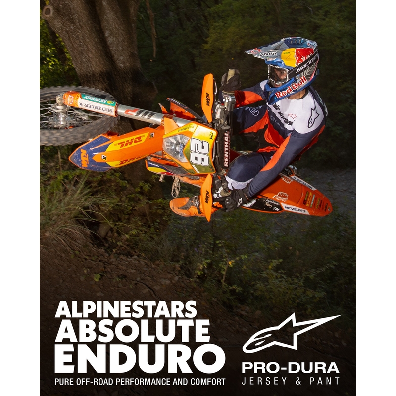 Alpinestars PRO-Dura motocrosstrøje blå-orange-hvid