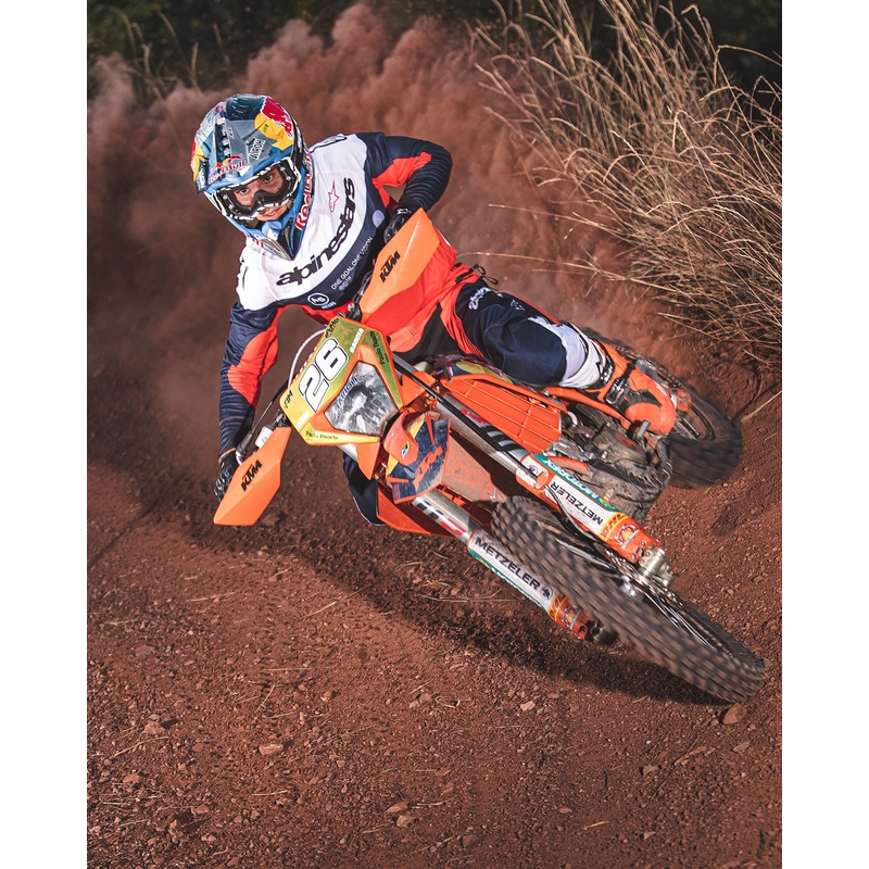 Alpinestars PRO-Dura motocrosstrøje blå-orange-hvid