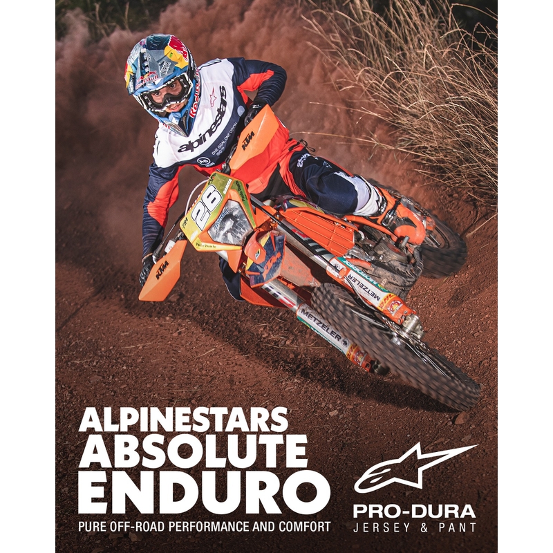 Alpinestars PRO-Dura motocrosstrøje blå-orange-hvid