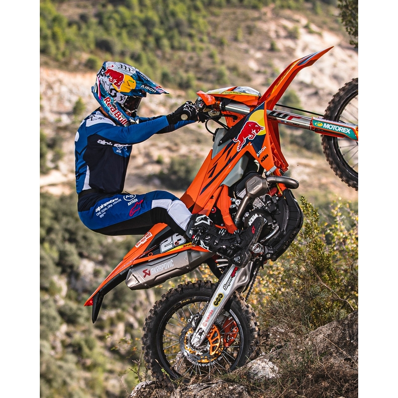 Alpinestars PRO-Dura motocrosstrøje blå og hvid