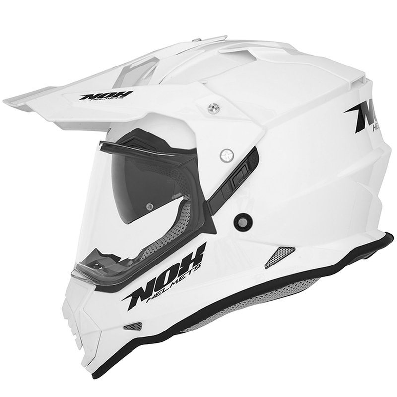 Endurohjelm NOX N312 perlehvid