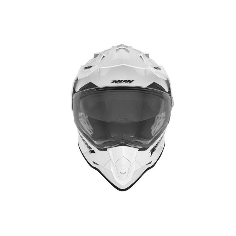 Endurohjelm NOX N312 perlehvid