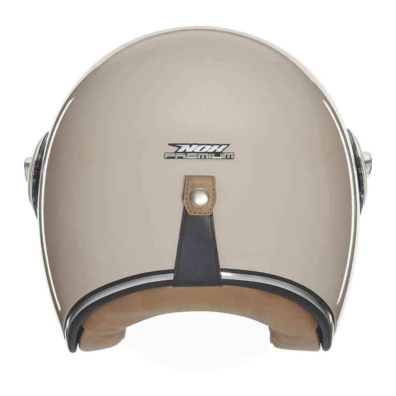 Åben motorcykelhjelm NOX PREMIUM Heritage beige