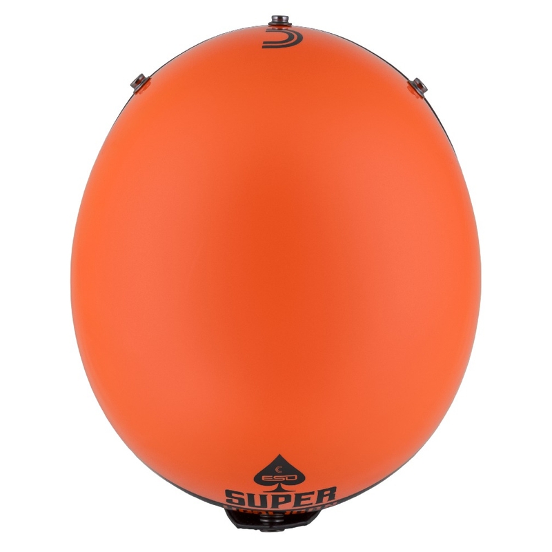 Cassida Eso Super Hooligan Open Motorcykelhjelm Sort-Orange Pearl