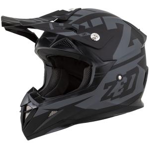 Motocrosshjelm til motorcykel ZED X1.9 Targa mat gråsort