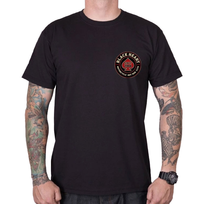T-shirt Black Heart Air Fighter sort