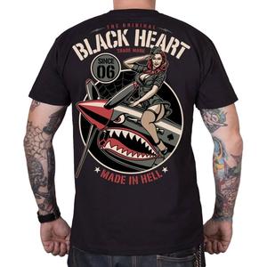 T-shirt Black Heart Air Fighter sort