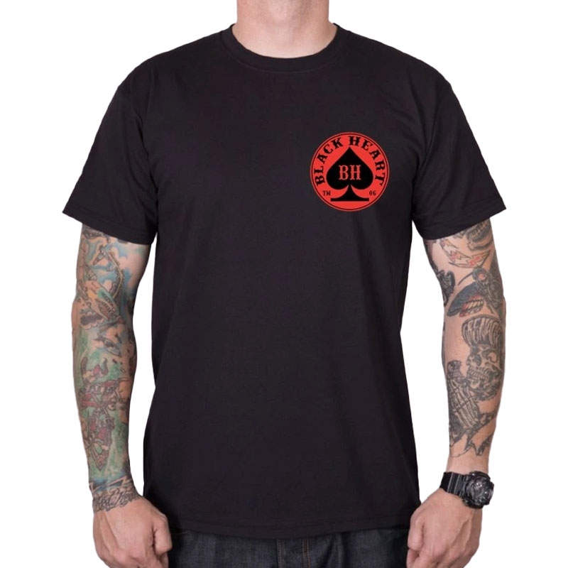 T-shirt Black Heart Ace sort