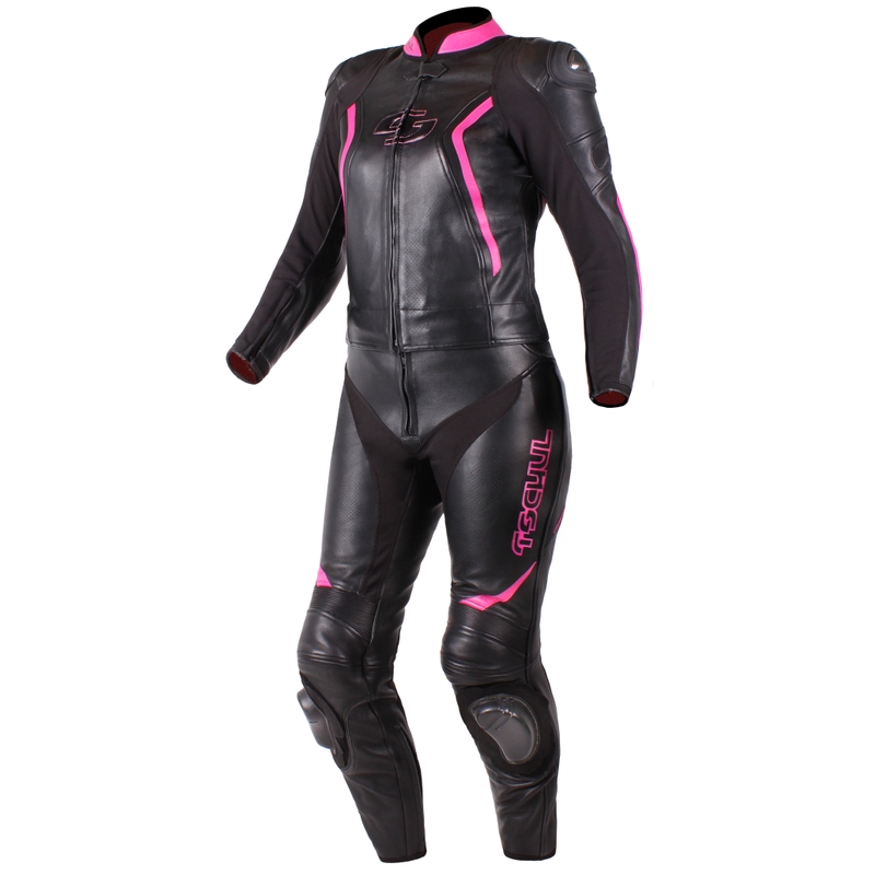 Tschul 536 sort og pink jumpsuit til kvinder udsalg