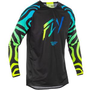 Motocrosstrøje FLY Racing Evolution sort-blå-fluogul